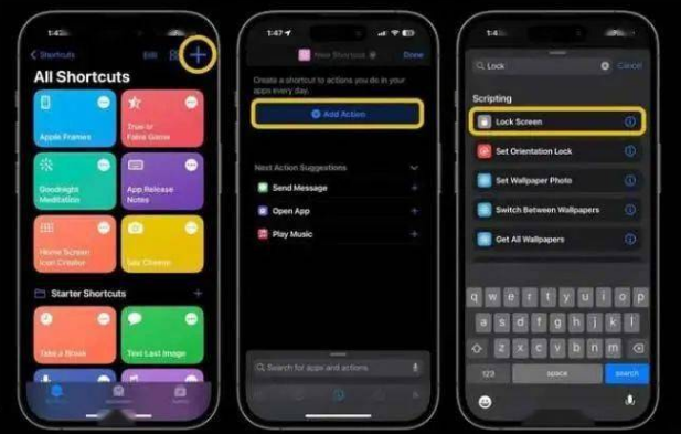 北海街道苹果14锁屏维修店分享iPhone14升级iOS16.4后如何创建锁屏快捷方式 