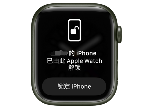 北海街道苹果手机维修分享用 AppleWatch 解锁配备面容 ID 的 iPhone方法 